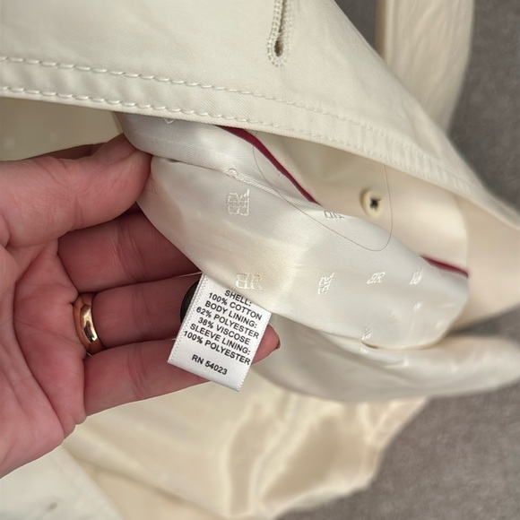 Banana Republic Rain coat, Camel/Beige Double breasted Medium - Picture 3 of 10